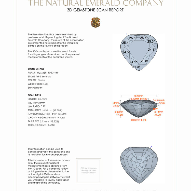 1.98 Ct. Emerald from Zambia