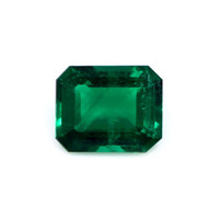 Emerald Ring 2.43 Ct., 18K Yellow Gold Combination Stone
