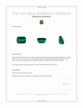 3.79 Ct. Emerald from Zambia Appraisal