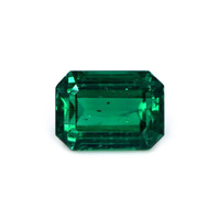Vedic Emerald Ring 3.79 Ct., 18K White Gold Combination Stone