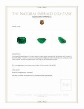 1.73 Ct. Emerald from Zambia Appraisal