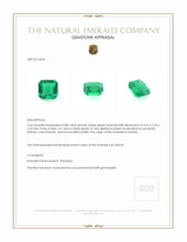 0.80 Ct. Emerald from Zambia Appraisal