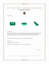 1.14 Ct. Emerald from Zambia Appraisal
