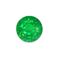 Bezel Emerald Ring 1.49 Ct., 18K Yellow Gold Combination Stone