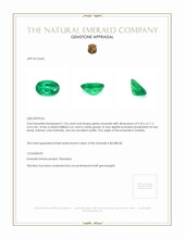 1.54 Ct. Emerald from Zambia Appraisal