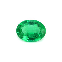 Antique Style Emerald Ring 0.99 Ct., 18K Yellow Gold Combination Stone