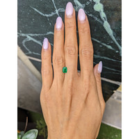 0.91 Ct. Emerald from Zambia Life Style