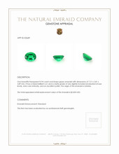 0.94 Ct. Emerald from Zambia Appraisal
