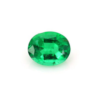  Emerald Ring 0.94 Ct., 18K Yellow Gold Combination Stone