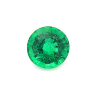 Bezel Emerald Ring 1.08 Ct., 18K Yellow Gold Combination Stone