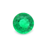 Wedding Set Emerald Ring 1.32 Ct., 18K White Gold Combination Stone