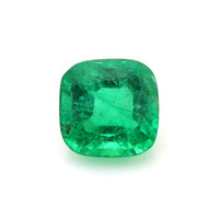 Emerald Ring 1.65 Ct. 18K Yellow Gold Combination Stone