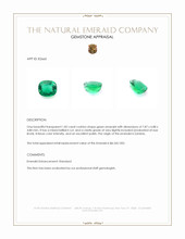 1.82 Ct. Emerald from Zambia Appraisal