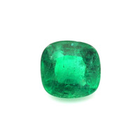 Wedding Set Emerald Ring 1.76 Ct., 18K White Gold Combination Stone