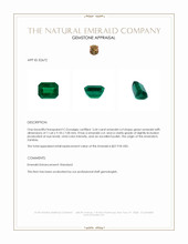 5.64 Ct. Emerald from Zambia Appraisal