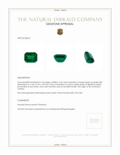 5.64 Ct. Emerald from Zambia Appraisal
