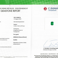 5.64 Ct. Emerald from Zambia Scan Report