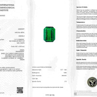 3.86 Ct. Emerald from Zambia Scan Report