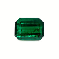 Solitaire Emerald Ring 3.86 Ct., 18K Yellow Gold Combination Stone