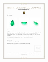 2.29 Ct. Emerald from Colombia Appraisal