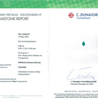 1.01 Ct. Emerald from Colombia Scan Report