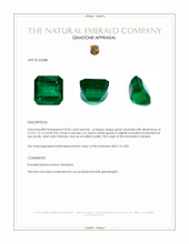 10.36 Ct. Emerald from Zambia Appraisal