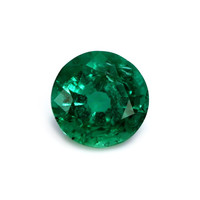 Pave Emerald Ring 3.85 Ct., 18K White Gold Combination Stone