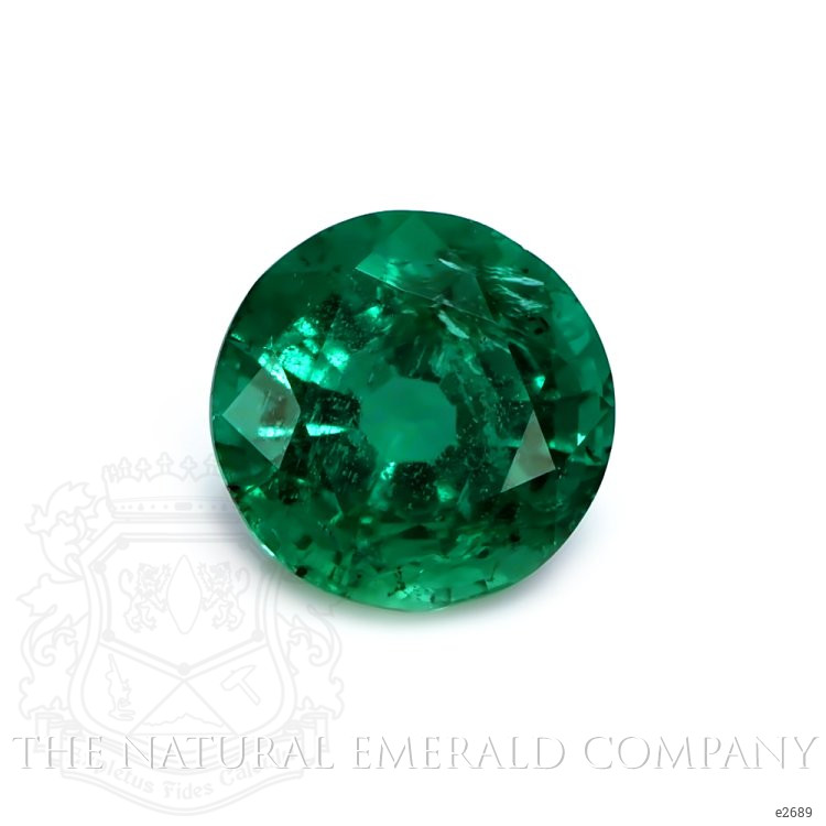 Antique Emerald Ring 3.85 Ct., 18K White Gold