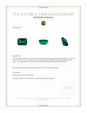 3.18 Ct. Emerald from Zambia Appraisal