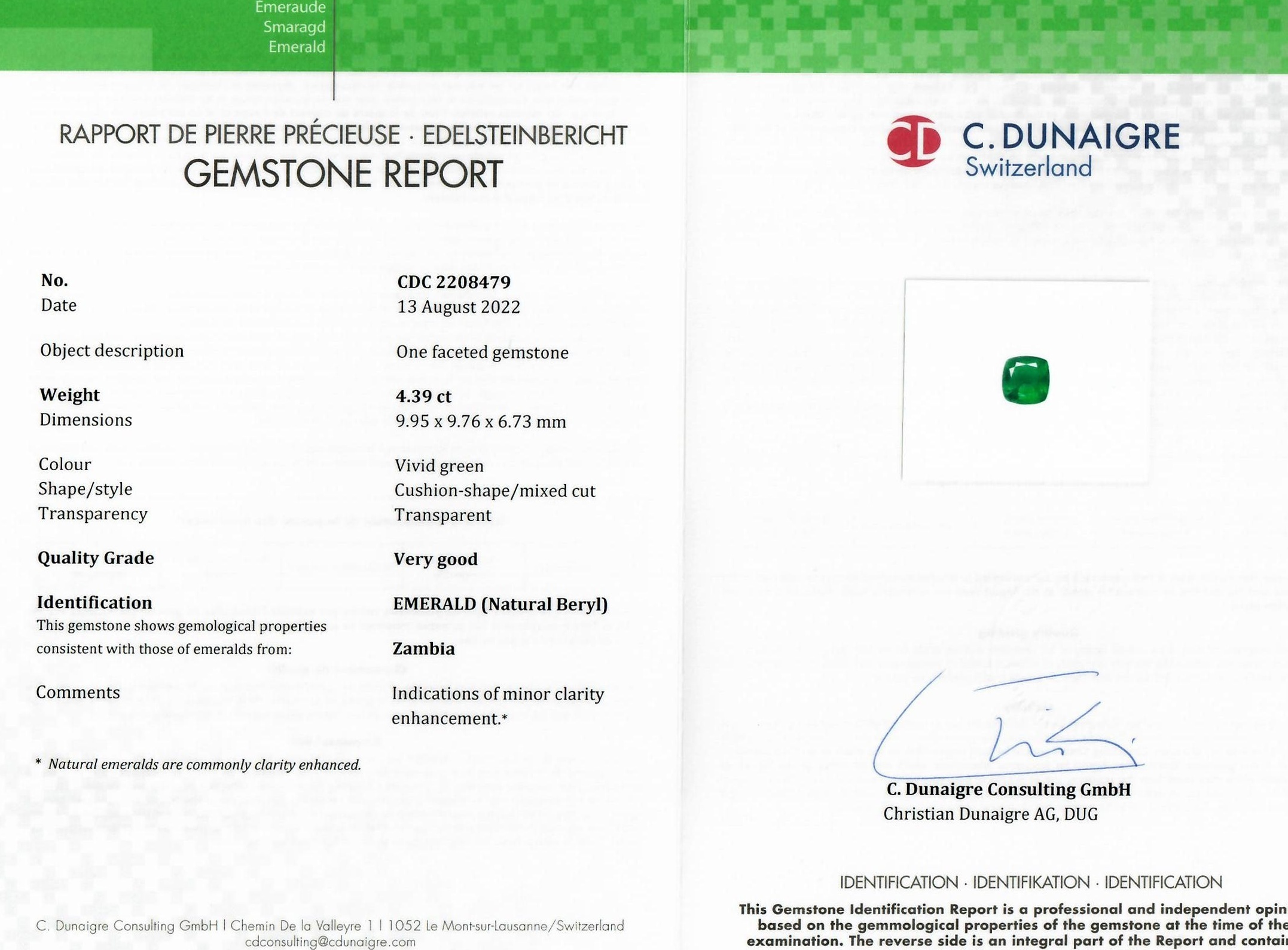 4.39 Ct. Emerald from Zambia