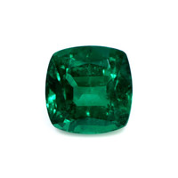 Pave Emerald Ring 4.39 Ct., 18K White Gold Combination Stone