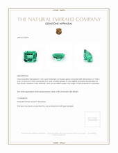 1.60 Ct. Emerald from Colombia Appraisal
