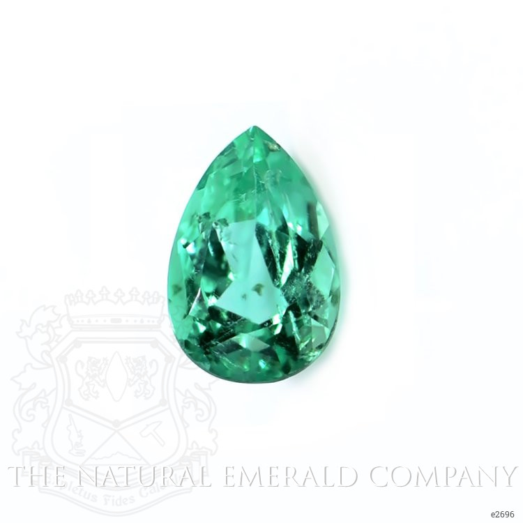 Vedic Emerald Ring 1.37 Ct., 18K White Gold