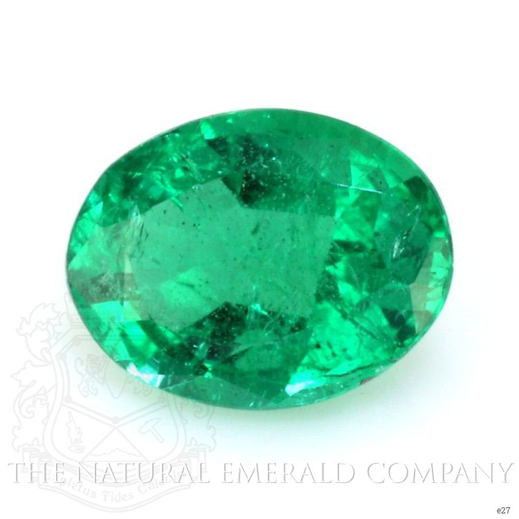 Pave Emerald Ring 1.07 Ct., 18K Yellow Gold