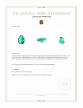 6.90 Ct. Emerald from Colombia Appraisal