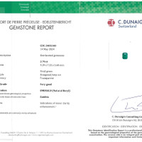 2.79 Ct. Emerald from Zambia Scan Report