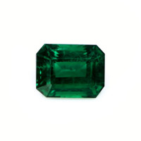 Antique Style Emerald Ring 2.79 Ct., 18K White Gold Combination Stone