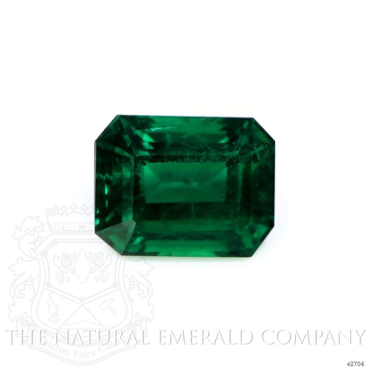 Antique Style Emerald Ring 2.79 Ct., 18K White Gold