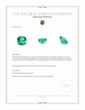 5.67 Ct. Emerald from Colombia Appraisal