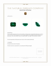 2.07 Ct. Emerald from Zambia Appraisal