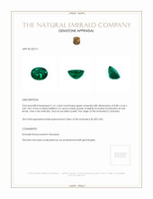 1.61 Ct. Emerald from Colombia Appraisal