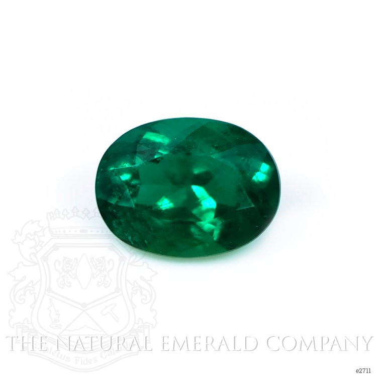 Pave Emerald Ring 1.61 Ct., 18K Yellow Gold