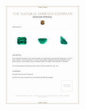 3.05 Ct. Emerald from Colombia Appraisal