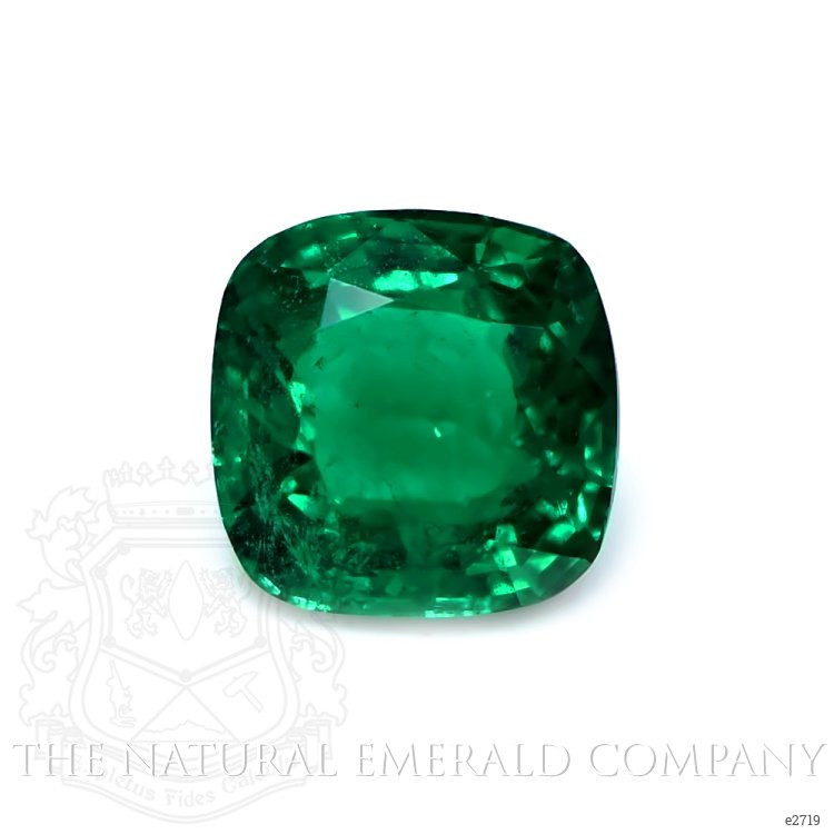 Antique Style Emerald Ring 2.62 Ct., 18K White Gold