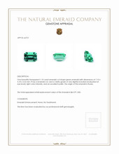 1.10 Ct. Emerald from Russia Appraisal