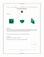 1.16 Ct. Emerald from Zambia Appraisal