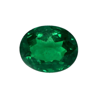 Three Stone Emerald Ring 4.54 Ct., 18K Yellow Gold Combination Stone