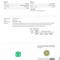 1.28 Ct. Emerald from Russia Scan Report