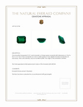 3.57 Ct. Emerald from Zambia Appraisal