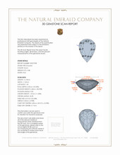 5.88 Ct. Emerald from Zambia 3 D Scan Report